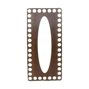 Víko kapesníkové ořech 21x10cm