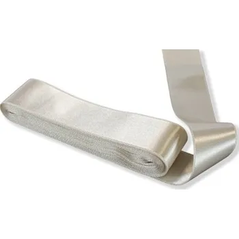 Stuha Stuha satén oboulící 40mm SMETANOVÁ 14540 - Smetanová, 40mm
