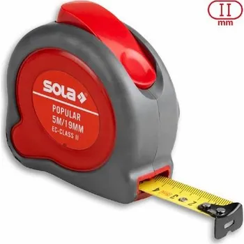 metr SOLA | POPULAR - Svinovací metr pro každodenní měření Délka: 5 m, šířka pásma: 19 mm