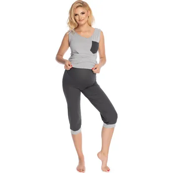 Dámské pyžamo PeeKaBoo Dámské těhotenské pyžamo Quietter šedá S/M