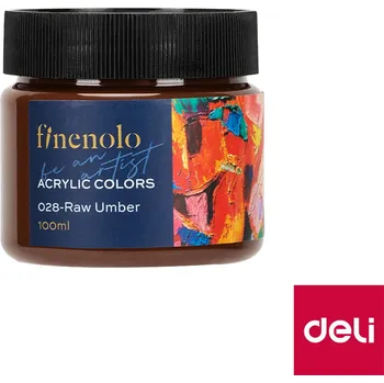 Speciální výtvarná barva Barvy akrylové 100ml, jantarová FINENOLO DELI EC17-RU