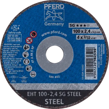 Řezný kotouč Pferd 61340116 | Řezný kotouč 100 x 2,4 x 16,0 mm, SG STEEL