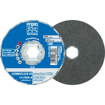 Brusný kotouč Pferd 42002146 | Runový kotouč CC-PNER 115 SiC F, COMBICLICK MH, středně tvrdý