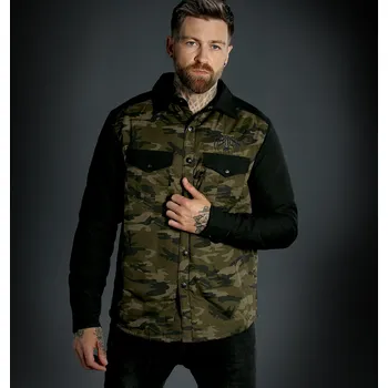 Pánský bomber bunda pánská HYRAW - CAMO FLAG - L