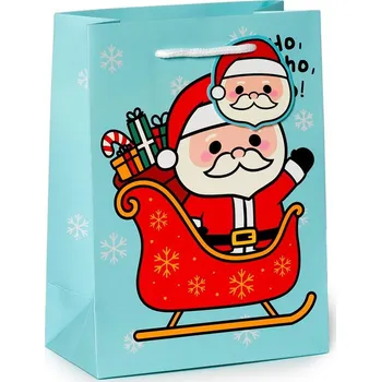 Dárková taška - vánoční - Sváteční kamarádi - střední 1ks