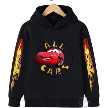 Chlapecký svetr Dětská mikina CARS Lightning McQueen (mix barev) potisk 3 Barva: Černá, Velikost: 130