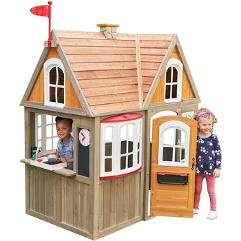 Dětský domeček KidKraft Grey Stone hnědý