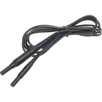 elektrický kabel Sonel 2,0 m černý kabel CAT IV 1000 V (banánkové zástrčky, s pojistkou 10 A)