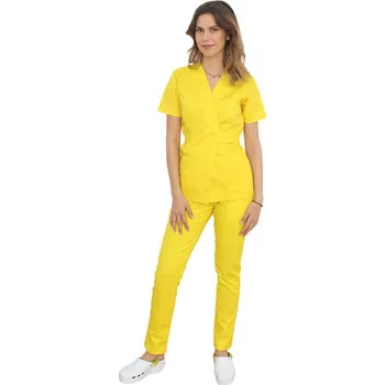 Zdravotnický oděv Dámský zdravotnický set - žlutý | drinuniforma.cz