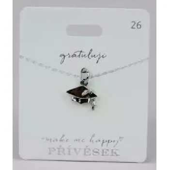 Náramek Přívěsek MAKE ME HAPPY číslo 26 Promoce - Happy Spirit
