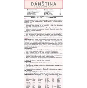 DÁNŠTINA souhrn gramatiky