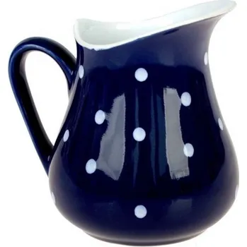 Keramický džbán, modrý s puntíky, 500ml