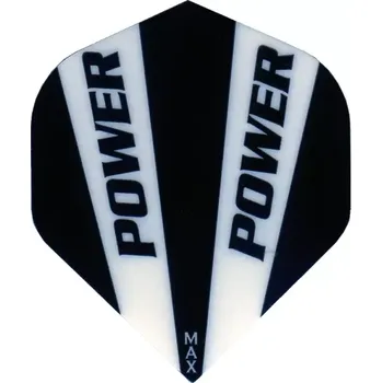 Příslušenství pro šipky McCoy letky Power Max No.2 Black & White