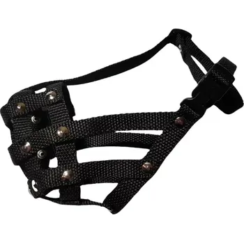 Náhubek pro psa Palkar nylonový náhubek pro zkrácený čumák pro psy vel. 3 25 cm x 5,5 cm černá (Palkar nylonový náhubek pro zkrácený čumák pro psy vel. 3 25 cm x 5,5 cm černá)