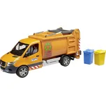 bruder Mercedes Benz Sprter Kommunale odpadový systém hotový model Model užitkového vozidla