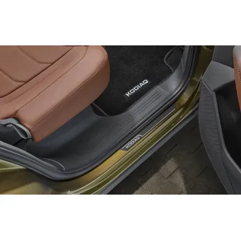 Lišta karosérie Škoda Kodiaq II.: Dekorativní prahové lišty - černé / zadní