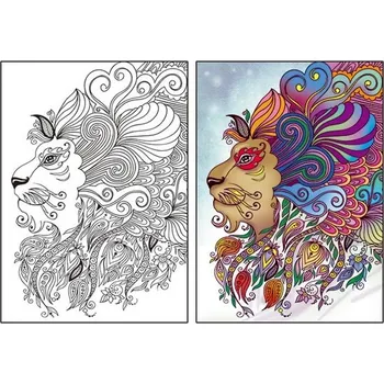 Malířské plátno Plátno s předtiskem A4 lev