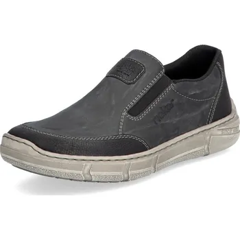 Pánské mokasíny Pánské mokasíny Rieker 04054-45 Barva: Šedá, Velikost: 45