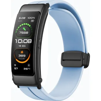 Příslušenství k chytrým hodinkám eses Silikonový řemínek s magnetickou sponou - Světle modrý, 16 mm