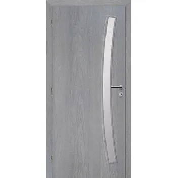 Interiérové dveře Interiérové dveře Solodoor Zenit 21 prosklené 90 L fólie earl grey (VÝROBA NA OBJEDNÁVKU)