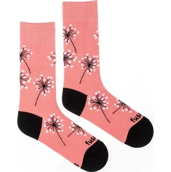 Dámské ponožky Ponožky Zaláskovaná pampeliška růžová S