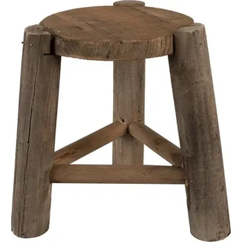 Stojan na květiny Dekorativní dřevěná stolička na květináč – 18x21 cm