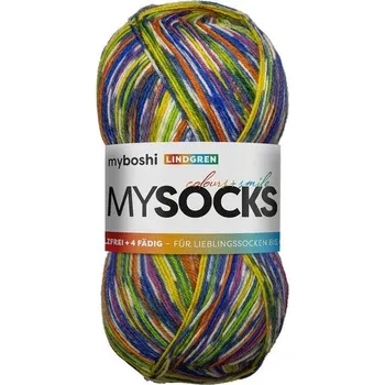 Výtvarná sada Příze na pletení a háčkování W7267 - Myboshi mysocks - Lindgren