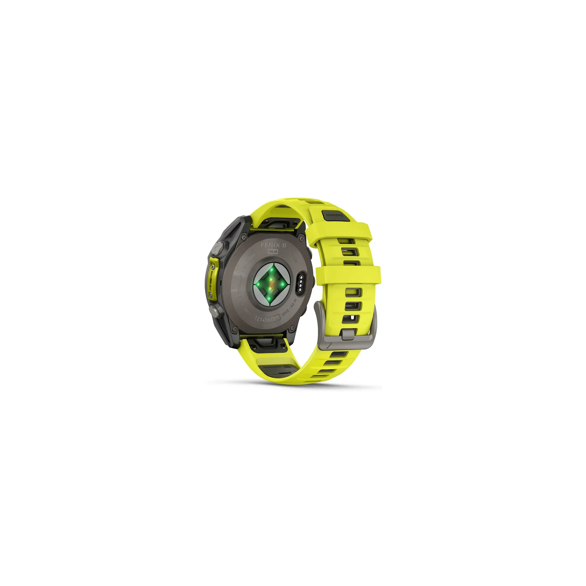 Fotografie 10 - Chytré hodinky Garmin fēnix 8 51 mm Solar Sapphire Titanium Amp Yellow/Graphite Silicone Band