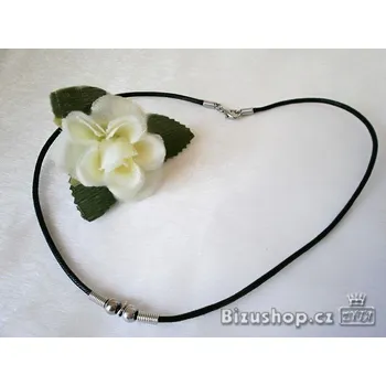 Řetízek Náhrdelník,Šňůrka černá plastová ozdobná 20031