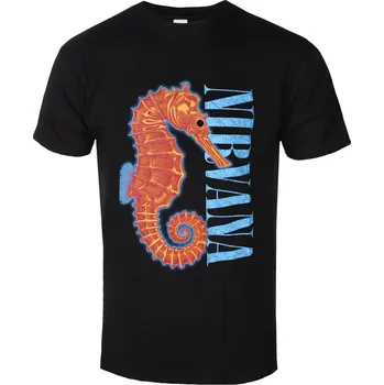 Pánské tričko Tričko metal pánské Nirvana - Seahorse - ROCK OFF - NIRVTS48MB - M