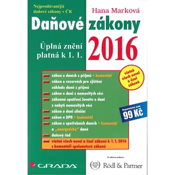 Daňové zákony 2016