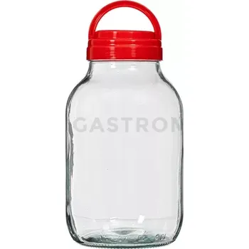 Sklenice Zavařovací sklenice Twist-off 4 l s plastovým víčkem s držadlem Ø 100 | BROWIN, 133405