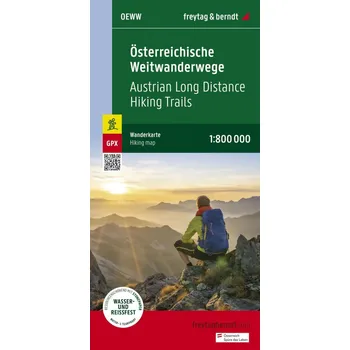 Rakouské dálkové turistické stezky 1:800 000 / turistická a cykloturistická mapa