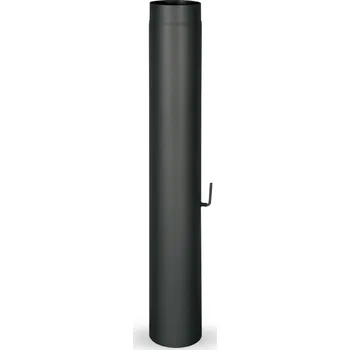 Kouřovod Romotop Trubka s klapkou 1m 150mm černá síla 2mm
