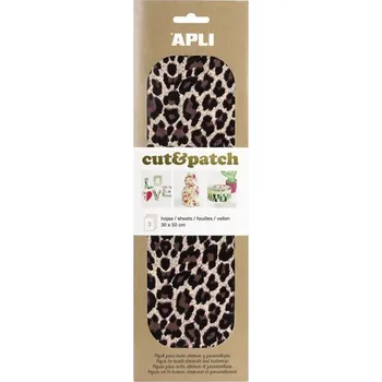 APLI Cut&Patch papír 30 x 50 cm - Leopard 3 ks
