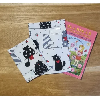 Obal na sešit Nebe doma Látkový barevný obal - veselé kočky - A4, A5 na knihu, učebnici, sešit, slabikář (univerzální) Velikost: A4