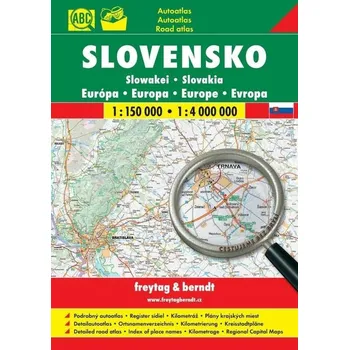 Cestování Slovensko autoatlas 1:150 0000 A4, spirála
