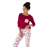 Dámské dlouhé pyžamo Sensis Alexandra XL Červená