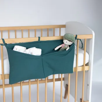 Příslušenství pro dětskou postel a kolébku Tulimese Kapsář mušelínový tmavě zelený