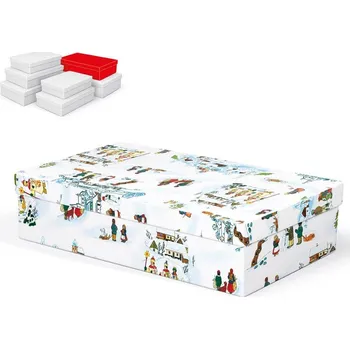 Dárková taška Krabice dárková vánoční A-V005-EL 32x20x8cm