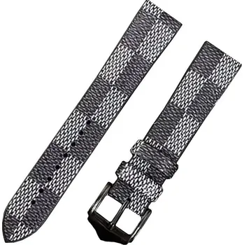 Řemínek na hodinky Kožený řemínek Ricardo Messina, černý, Quick Release - 20 mm