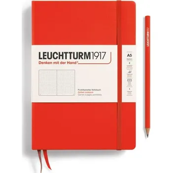 Blok Leuchtturm1917 Zápisník Lobster Medium A5 tečkovaný