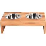 MA-NU Dřevěný stojan s miskami Empty L