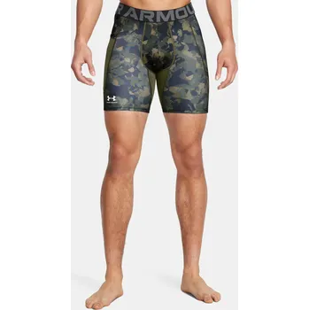 Pánské kraťasy Pánské kraťasy Under Armour UA HG Armour Prtd Comp Sts-GRN - green camo Velikost: M