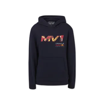 Chlapecká mikina Dětská mikina Max Verstappen - Red Bull Racing F1 POPART tmavě modrá - Junior JM - 140 CM