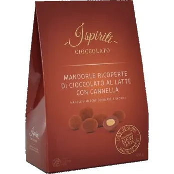 ISPIRITI Mandle v mléčné čokoládě se skořicí 120g