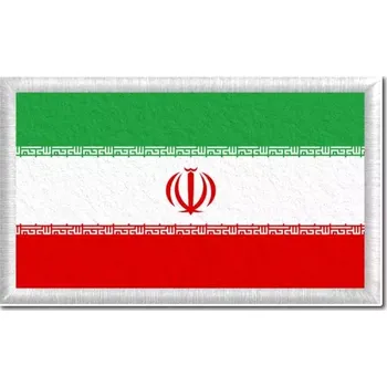 Vlajka Pelisport Iránská vlajka tištěná nášivka 6 x 3,5 cm