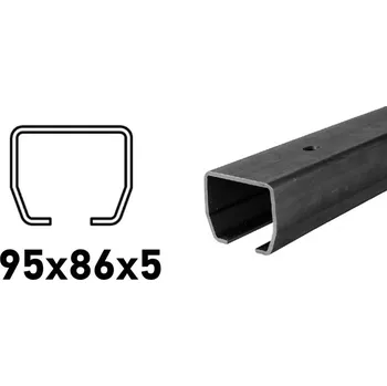 Pohon brány CAIS C-profil 95x86x5mm s otvory pro přišroubování, Fe, STAGE MB 4 m (CAIS-STAGE-MB-4)