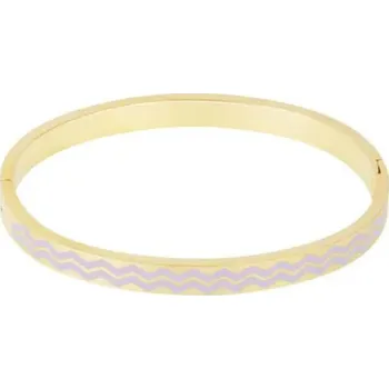 Náramek Sylv Pevný náramek WAVES Purple Gold