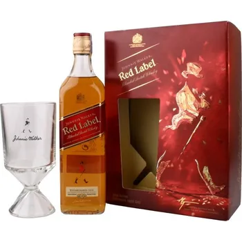 Likér Johnnie Walker Red Label + 1 sklenice 40 % 0,7 l